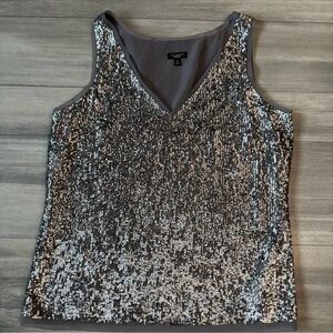 Talbots Silver Sequin Camisole